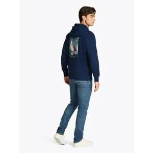 Tommy Hilfiger Back Photo Print Night Sky Hoody